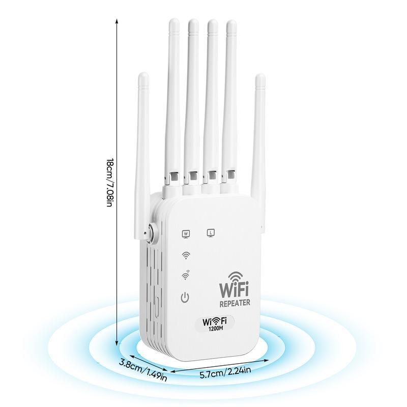 🔥📶WiFi Extender 6-Antenna Strong Signal🚀⚡