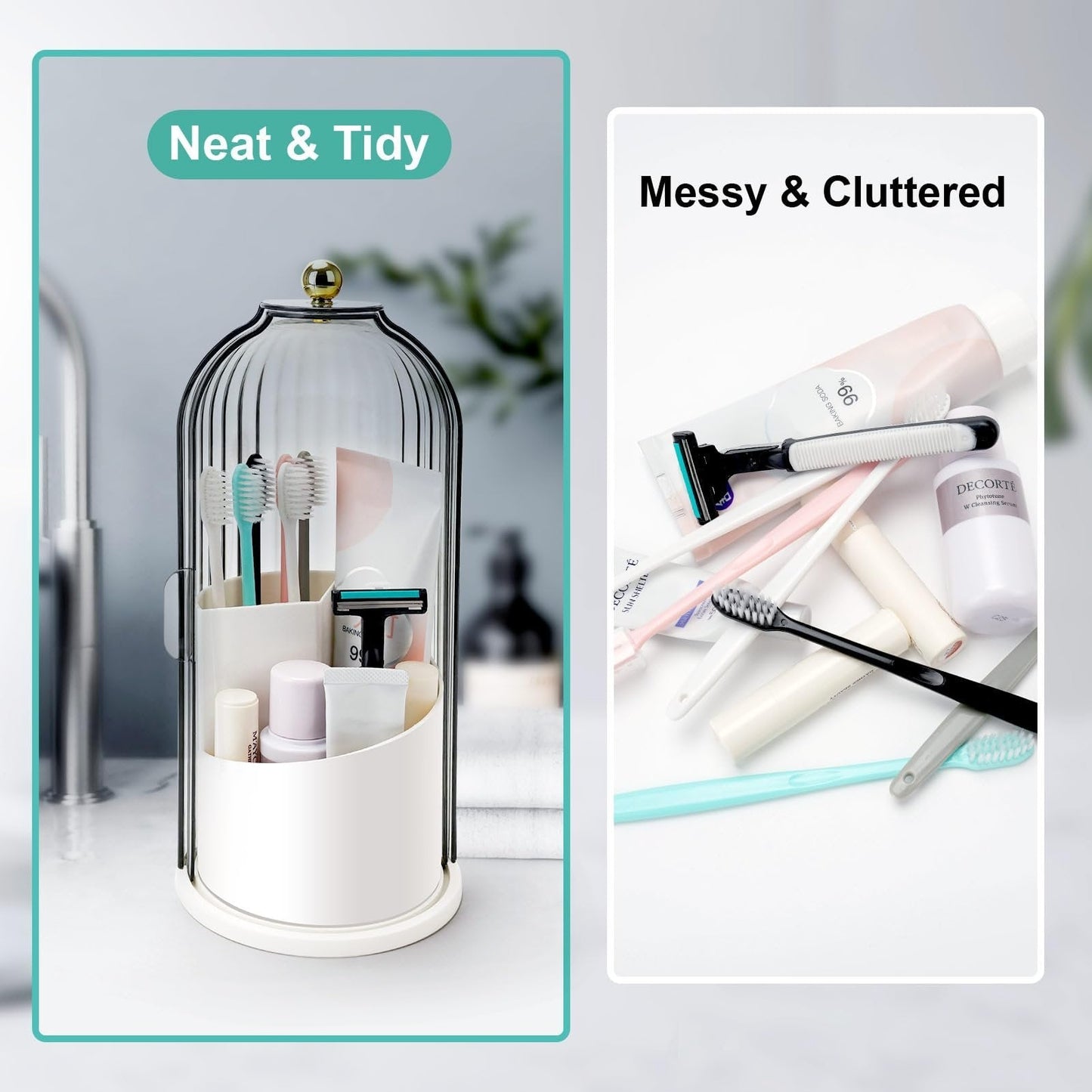 🔥💞LAST DAY 75% OFF ✨✨Sliding Lid Toothbrush Organizer