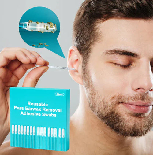 👂 Reusable Sticky Ear Cleaning Sticks – 24 Per Pack