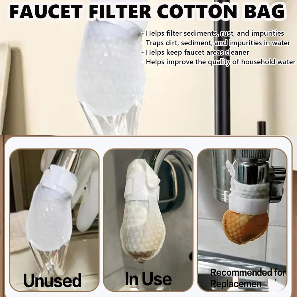 Orodira® Universal Faucet Filter Bag Effective filtration for tap water and spring water, removes rust and various impurities