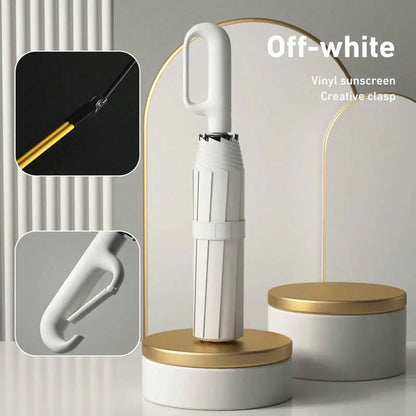 ☔ Automatic Open-Close Umbrella with Clip Handle