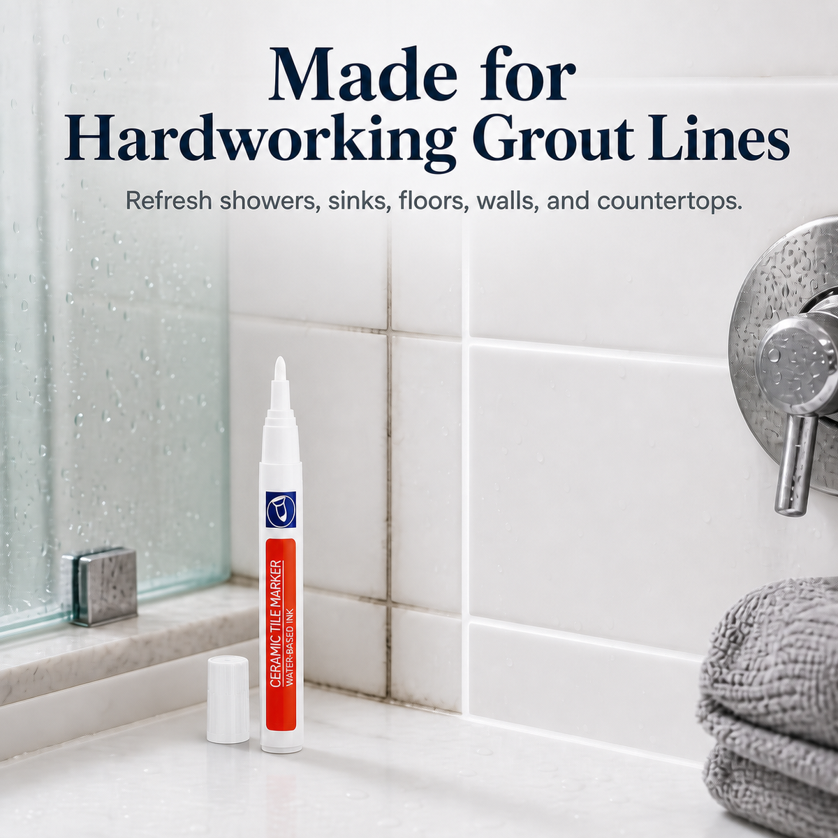 🔥✨LAST DAY 75% OFF ✨Anti-mould and waterproof joint pen for ceramic tiles