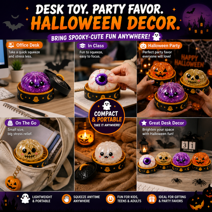 🎃LAST DAY 50% OFF ✨Orodira® Halloween Steamed Bun Squishy Mystery Box Toy