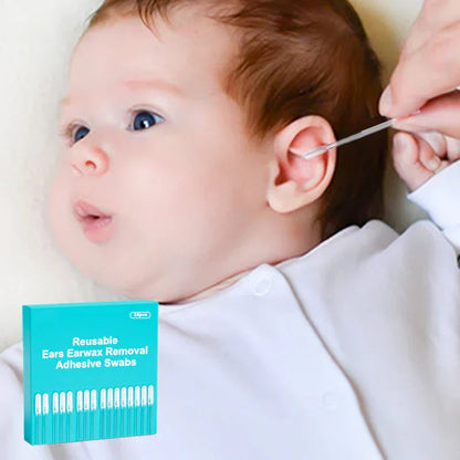 👂 Reusable Sticky Ear Cleaning Sticks – 24 Per Pack
