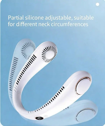 ❄️LAST DAY 50% OFF ✨Orodira®Portable Neck Fan, Bladeless Wearable Personal Fan, Hands-Free Cooling for Outdoor & Office