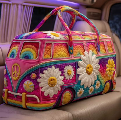 💞LAST DAY 50% OFF ✨Orodira® Hippie Journey Quilted Duffle Bag 3