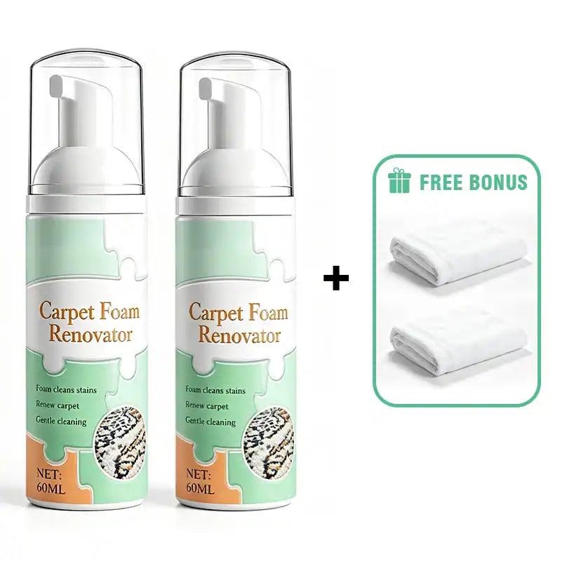 ⏳ FINAL 24 HOURS · 50% OFF🫧 Waterless Carpet Foam Stain Remover with Towel