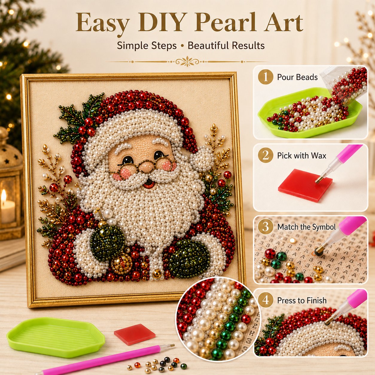 Orodira® 🎄 DIY Christmas Pearl Diamond Painting Kit