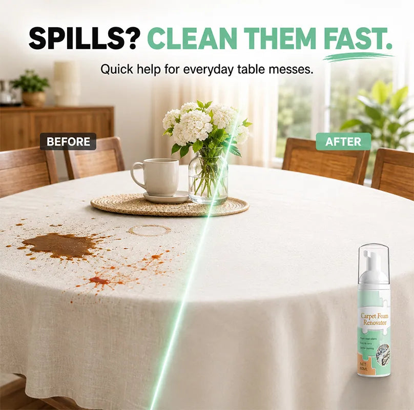 ⏳ FINAL 24 HOURS · 50% OFF🫧 Waterless Carpet Foam Stain Remover with Towel