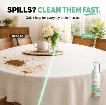 ⏳ FINAL 24 HOURS · 50% OFF🫧 Waterless Carpet Foam Stain Remover with Towel