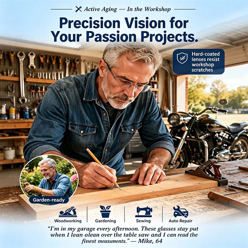 Smart Zoom Diamond-Cut Reading Glasses 👓