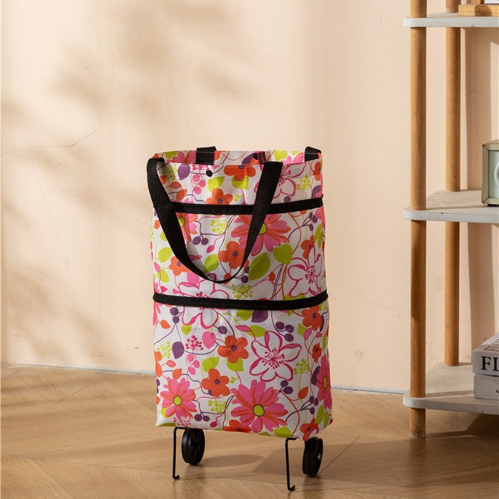 Orodira®🛒 Foldable 2-in-1 Rolling Shopping Bag