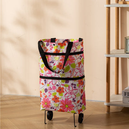 Orodira®🛒 Foldable 2-in-1 Rolling Shopping Bag
