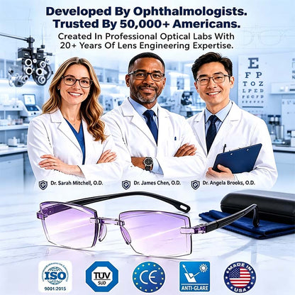 Smart Zoom Diamond-Cut Reading Glasses 👓