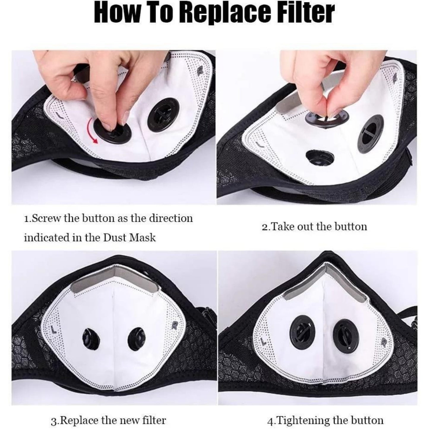 🔥LAST DAY 49% OFF - 💖Reusable Carbon Filter Dust Mask – Built for Active Lifestyles