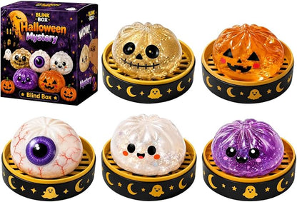 🎃LAST DAY 50% OFF ✨Orodira® Halloween Steamed Bun Squishy Mystery Box Toy