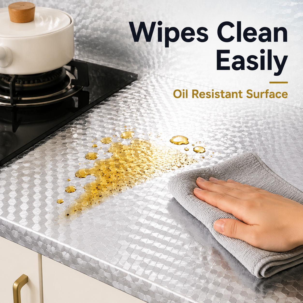 Orodira® Peel & Stick Kitchen Makeover Film – Waterproof DIY Countertop & Cabinet Cover