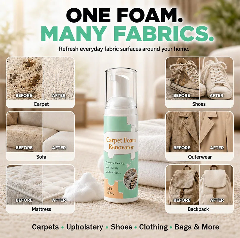 ⏳ FINAL 24 HOURS · 50% OFF🫧 Waterless Carpet Foam Stain Remover with Towel