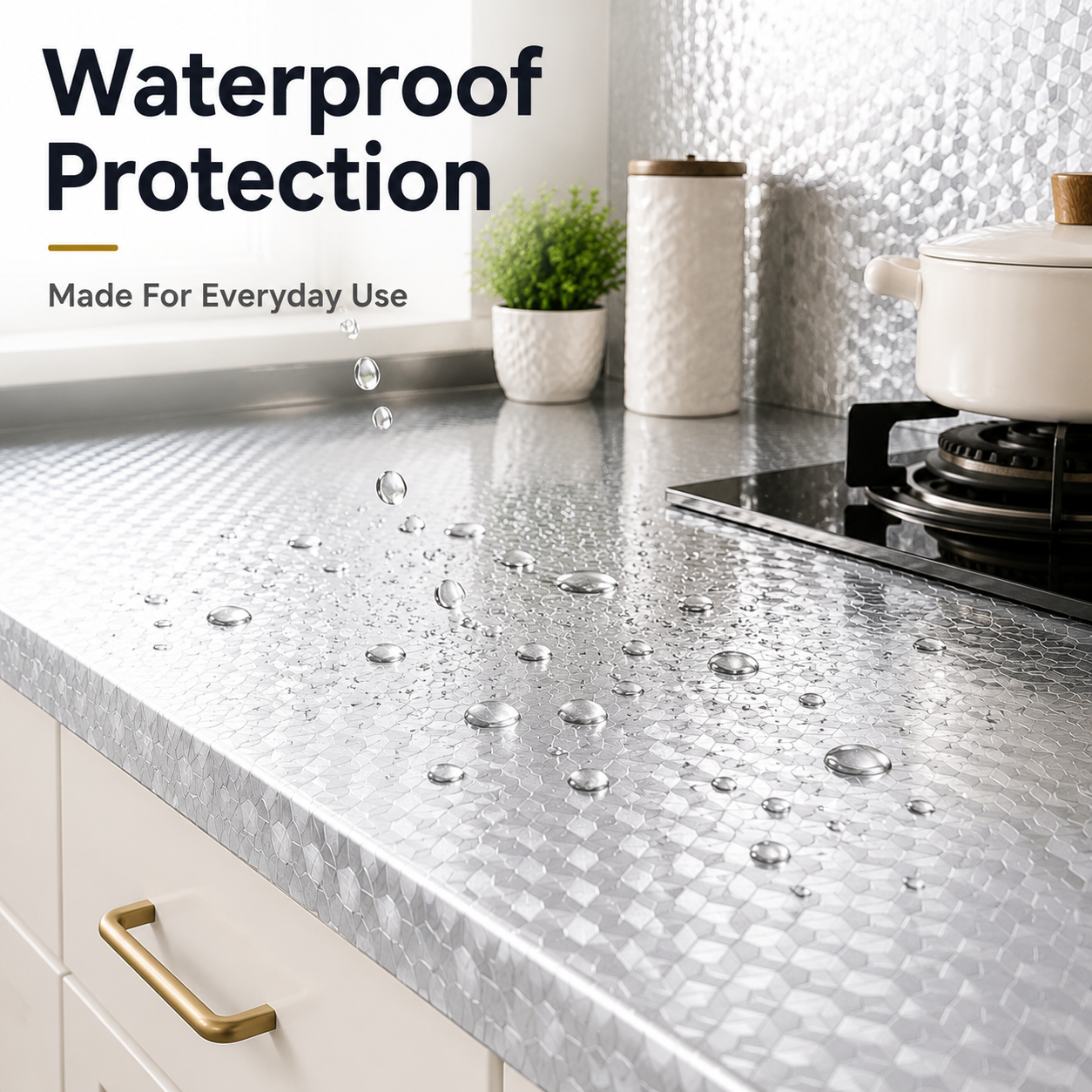 Orodira® Peel & Stick Kitchen Makeover Film – Waterproof DIY Countertop & Cabinet Cover