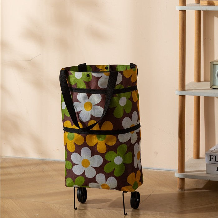 Orodira®🛒 Foldable 2-in-1 Rolling Shopping Bag