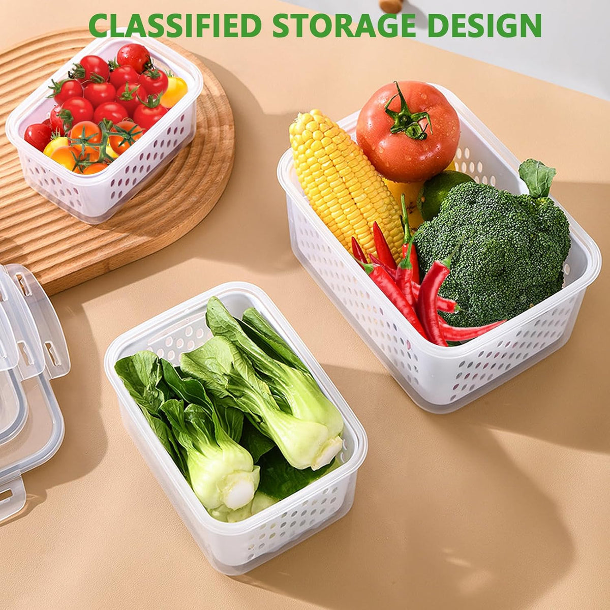💷Food Saver Fridge Containers – See Your Fresh Produce Before It Goes Bad