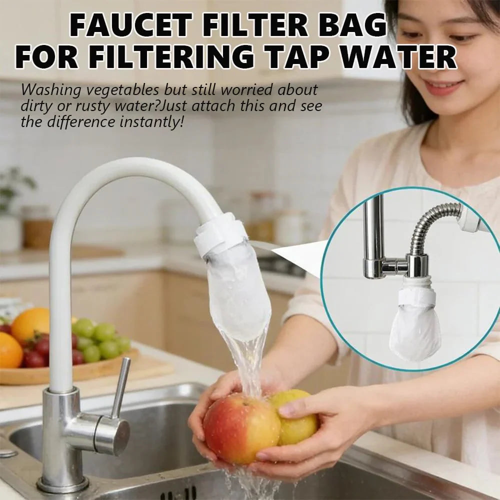 Orodira® Universal Faucet Filter Bag Effective filtration for tap water and spring water, removes rust and various impurities