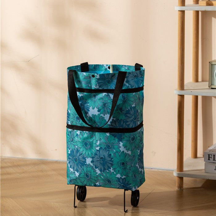 Orodira®🛒 Foldable 2-in-1 Rolling Shopping Bag