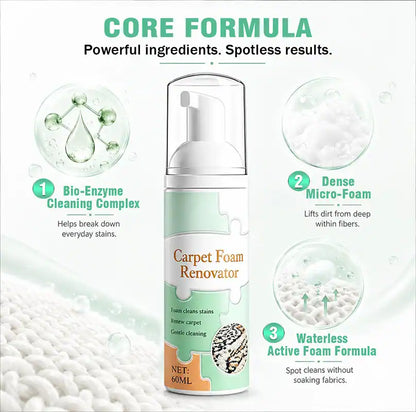 ⏳ FINAL 24 HOURS · 50% OFF🫧 Waterless Carpet Foam Stain Remover with Towel