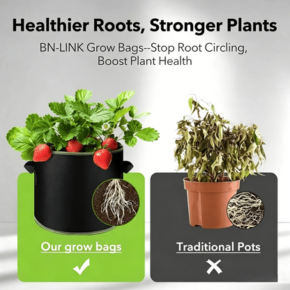 🌱Last Day 50% OFF 🪴Gallon Grow Bags – Heavy Duty Aeration Fabric Pots with Handles for Vegetables, Flowers & Fruits