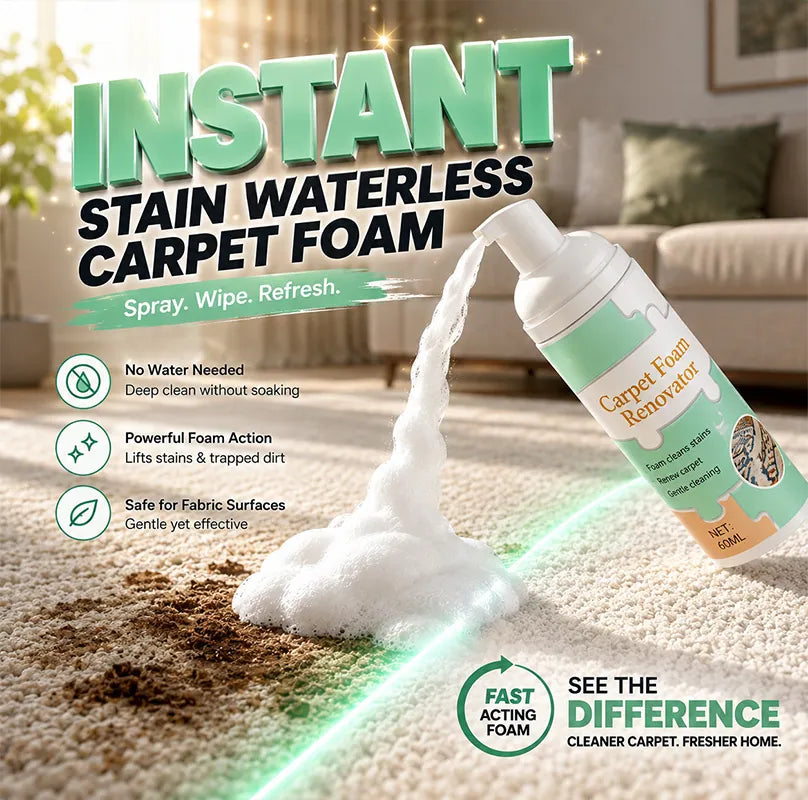 ⏳ FINAL 24 HOURS · 50% OFF🫧 Waterless Carpet Foam Stain Remover with Towel