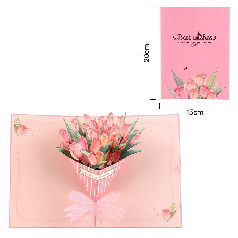 💞LAST DAY 75% OFF ✨Paper Love Mother's Day Card, Happy Mothers Day Pop Up Card 3D Design