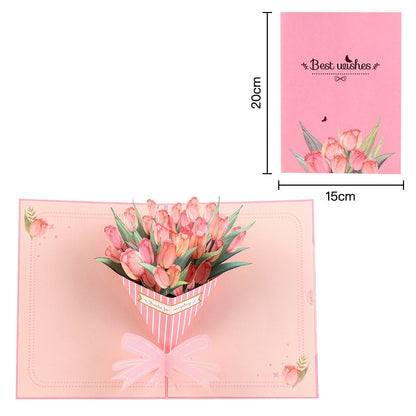 💞LAST DAY 75% OFF ✨Paper Love Mother's Day Card, Happy Mothers Day Pop Up Card 3D Design