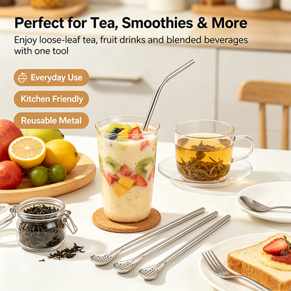 🥄 2-in-1 Straw Spoon – Sip, Scoop & Clean With Ease UPSELL