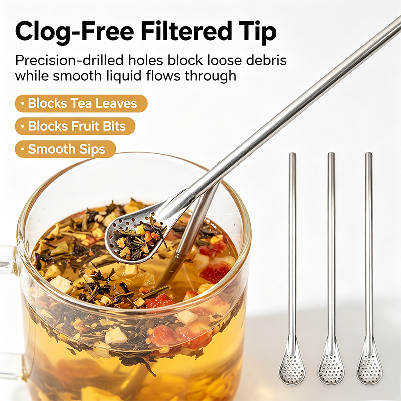 🥄 2-in-1 Straw Spoon – Sip, Scoop & Clean With Ease UPSELL