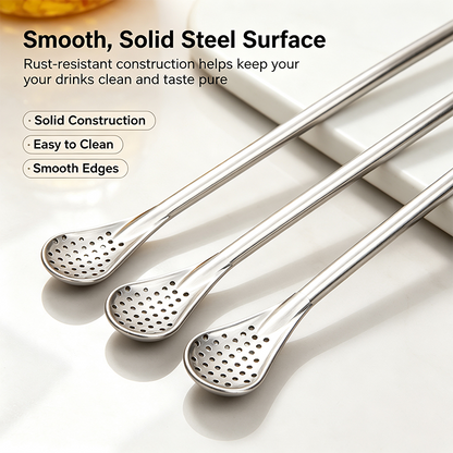🥄 2-in-1 Straw Spoon – Sip, Scoop & Clean With Ease UPSELL