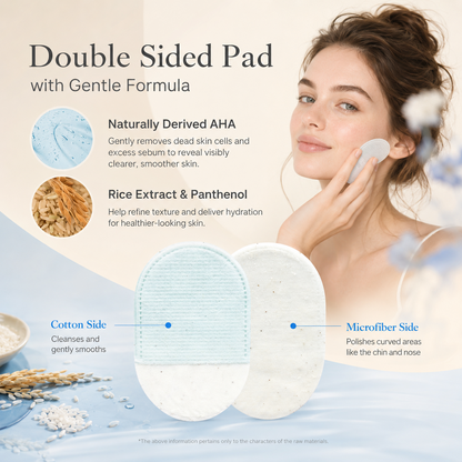 ✨ Double-Sided Face & Body Exfoliating Pads – 8 Per Pack