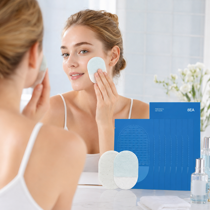 ✨ Double-Sided Face & Body Exfoliating Pads – 8 Per Pack