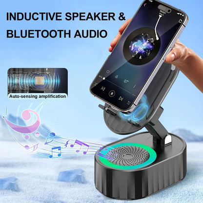 🔥Hot Sale 50% OFF🏆5-in-1 Wireless Speaker, Phone Holder & Ambient Light
