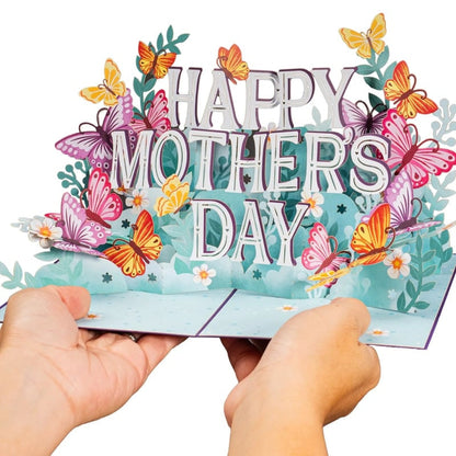 💞LAST DAY 75% OFF ✨Paper Love Mother's Day Card, Happy Mothers Day Pop Up Card 3D Design