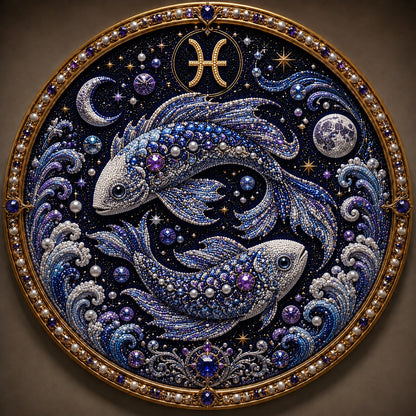 ♈ 12-Sign Zodiac Pearl Art DIY Kit – Create Your Sparkling Sign UPSELL