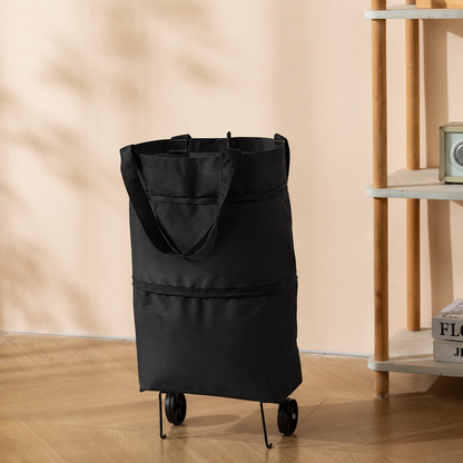 Orodira®🛒 Foldable 2-in-1 Rolling Shopping Bag