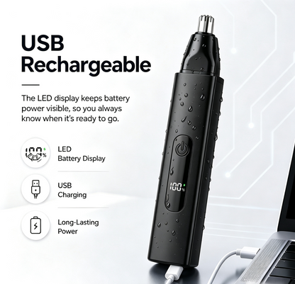 ✂️Orodira® Rechargeable LED Nose Ear & Facial Hair Trimmer