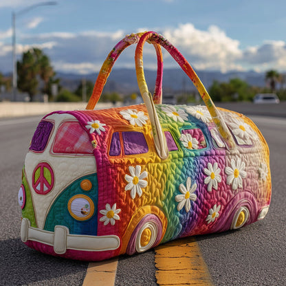 💞LAST DAY 50% OFF ✨Orodira® Hippie Journey Quilted Duffle Bag 3