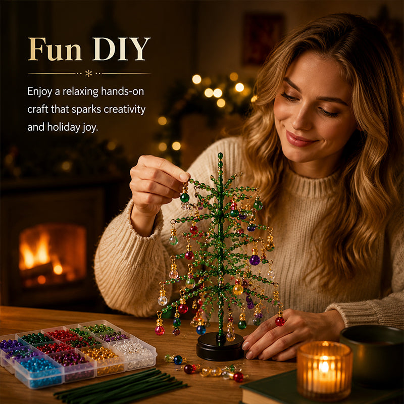 🎄 DIY Beaded Christmas Tree Kit – 5 Unique Styles UPSELL