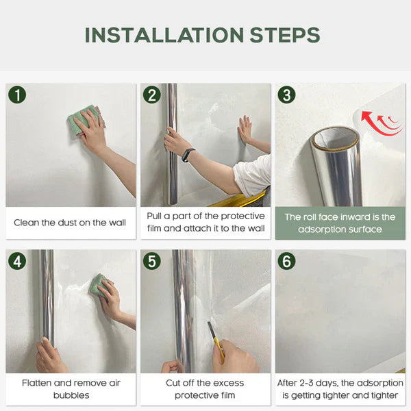Orodira®✨Self-Adhesive Transparent Electrostatic Wall Protection Film