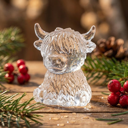 Orodira®🐮Mini Highland Cow Ice Cube & Dessert Mold🍪Cute 3D Ice for Drinks, Parties & Gifts💕