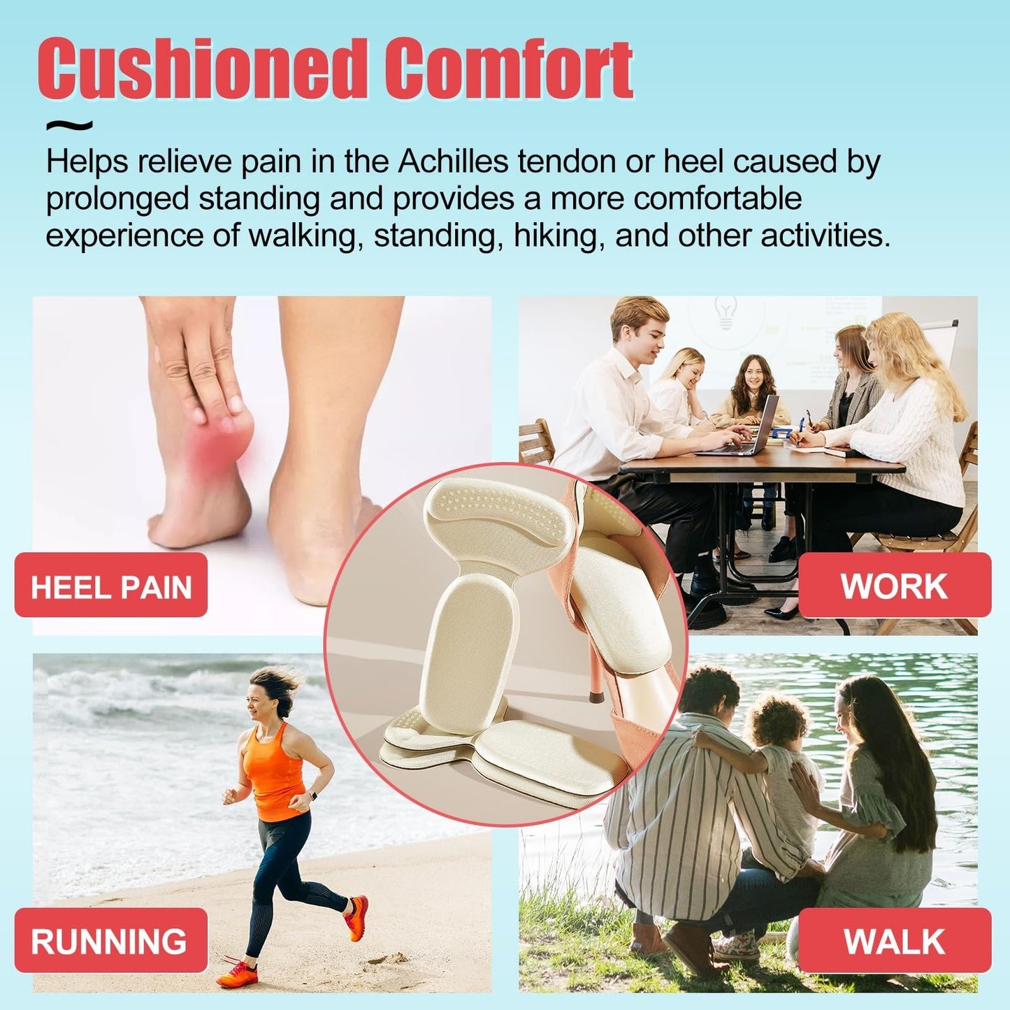 👠 Anti-Slip Heel Cushion Pads – Better Fit Less Rubbing