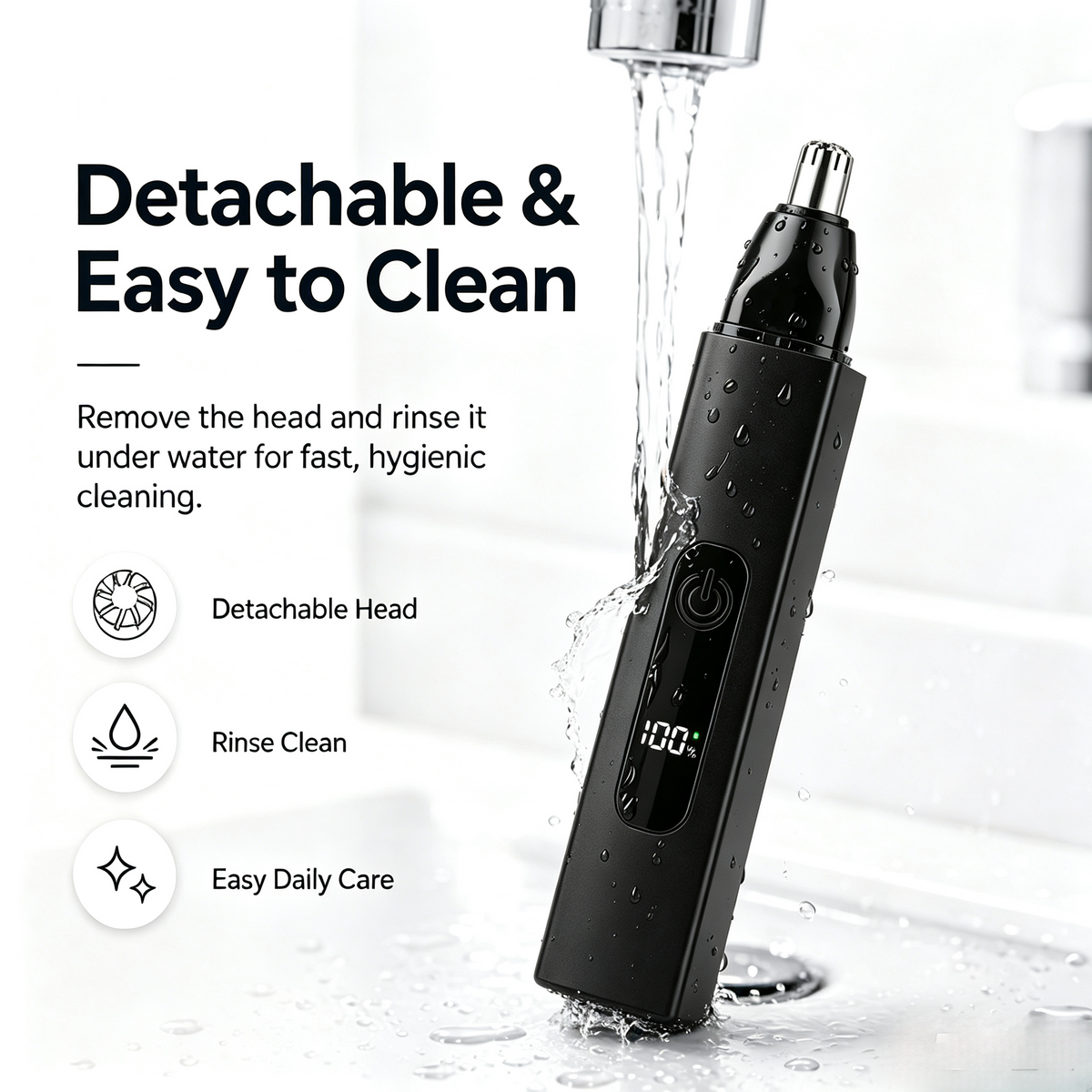 ✂️Orodira® Rechargeable LED Nose Ear & Facial Hair Trimmer