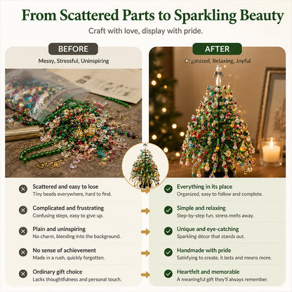 🎄 DIY Beaded Christmas Tree Kit – 5 Unique Styles UPSELL