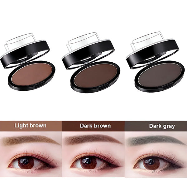 💞LAST DAY 75% OFF ✨Instant Symmetrical Eyebrow Stamp Kit – Effortless Waterproof Brow Powder Makeup
